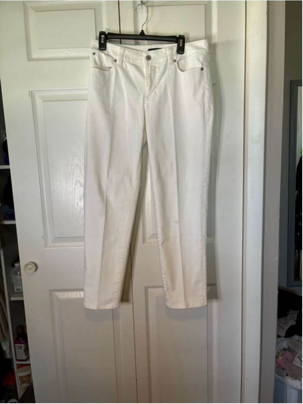 Women's Talbots White Boyfriend Jeans Size 8